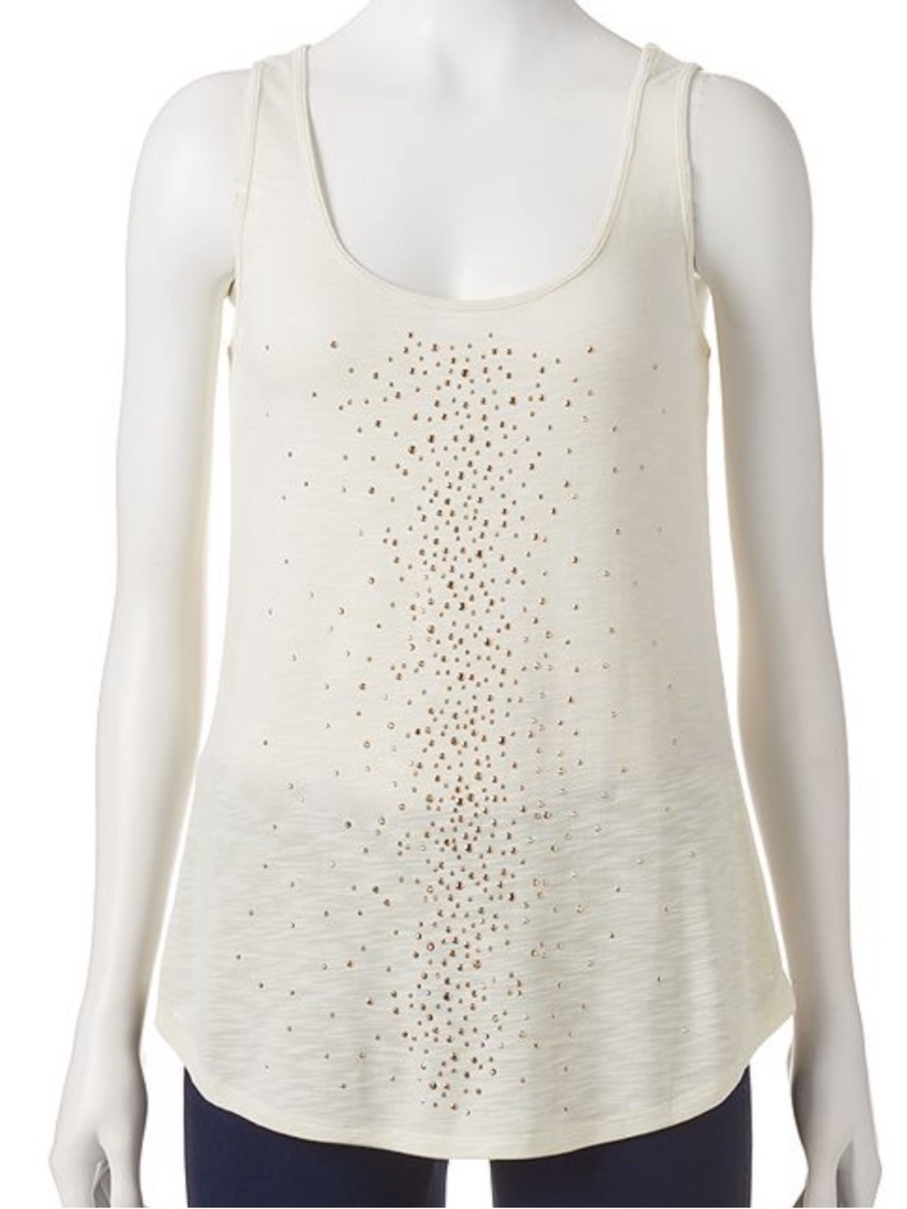 Apt. 9 Embellished Slubbed Tank - Women's Size Medium